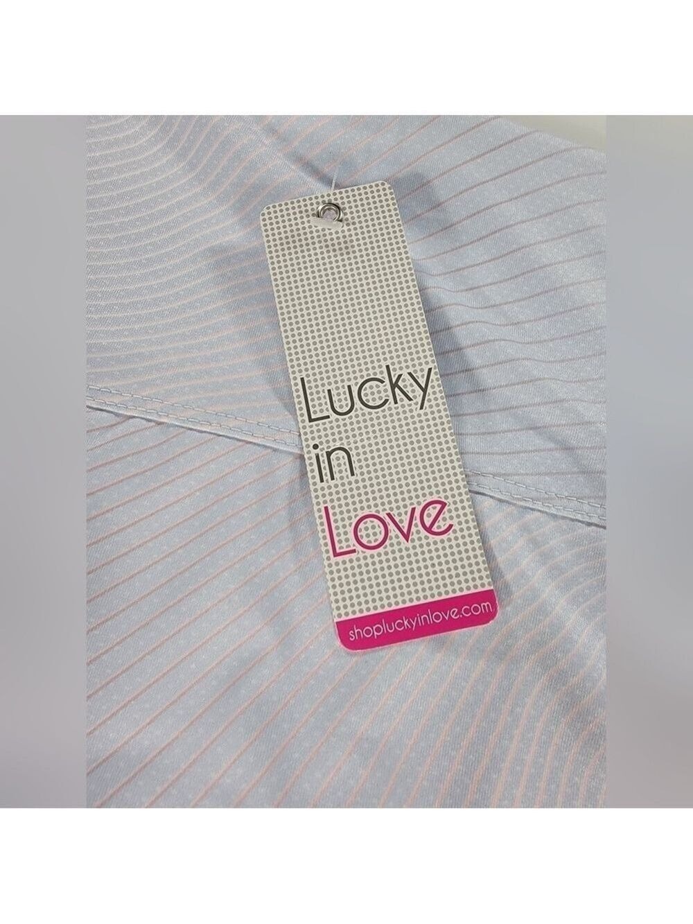 NEW Lucky in Love Scallop Golf Skirt Skort Pickleball Tennis Blue Pink Hombre XL - Picture 3 of 12